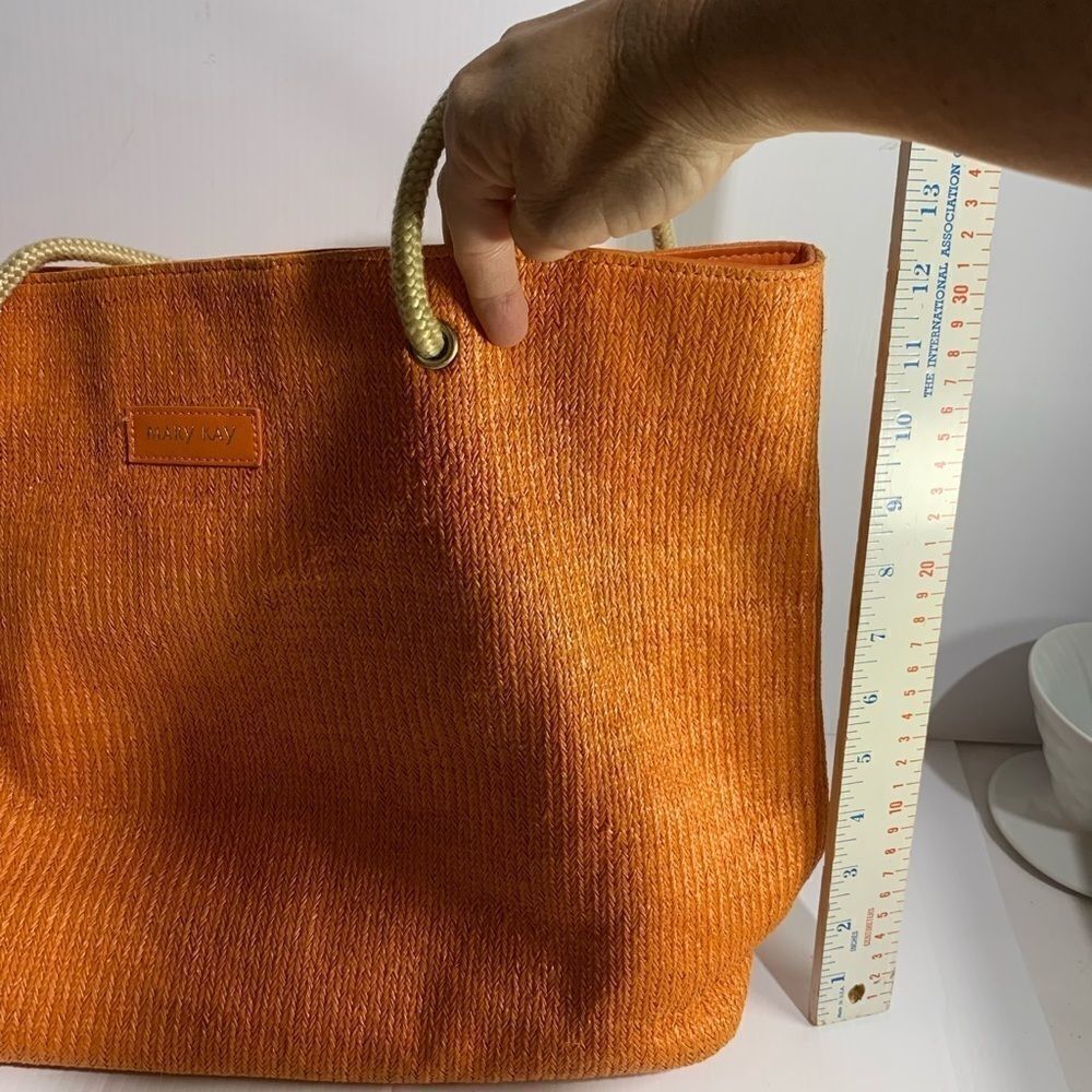 Mary Kay Burnt Orange Woven bag